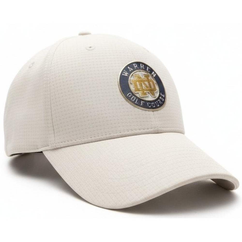 Warren Golf Course Notre Dame Ahead Performance Snapback Hat Cap Mid Fit